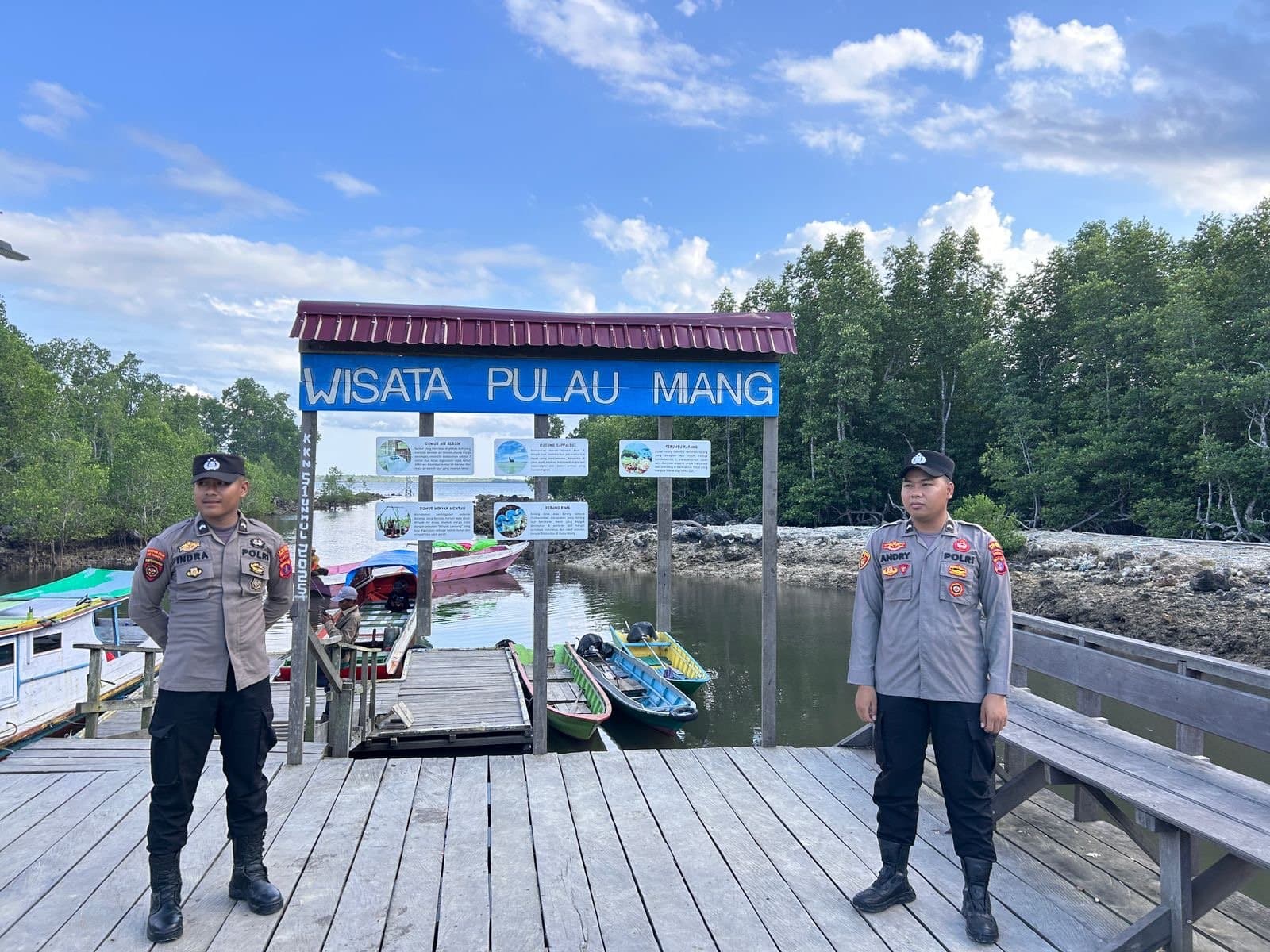 Wisata Lebaran di Pulau Miang, Aparat Lakukan Pengamanan Liburan Tenang