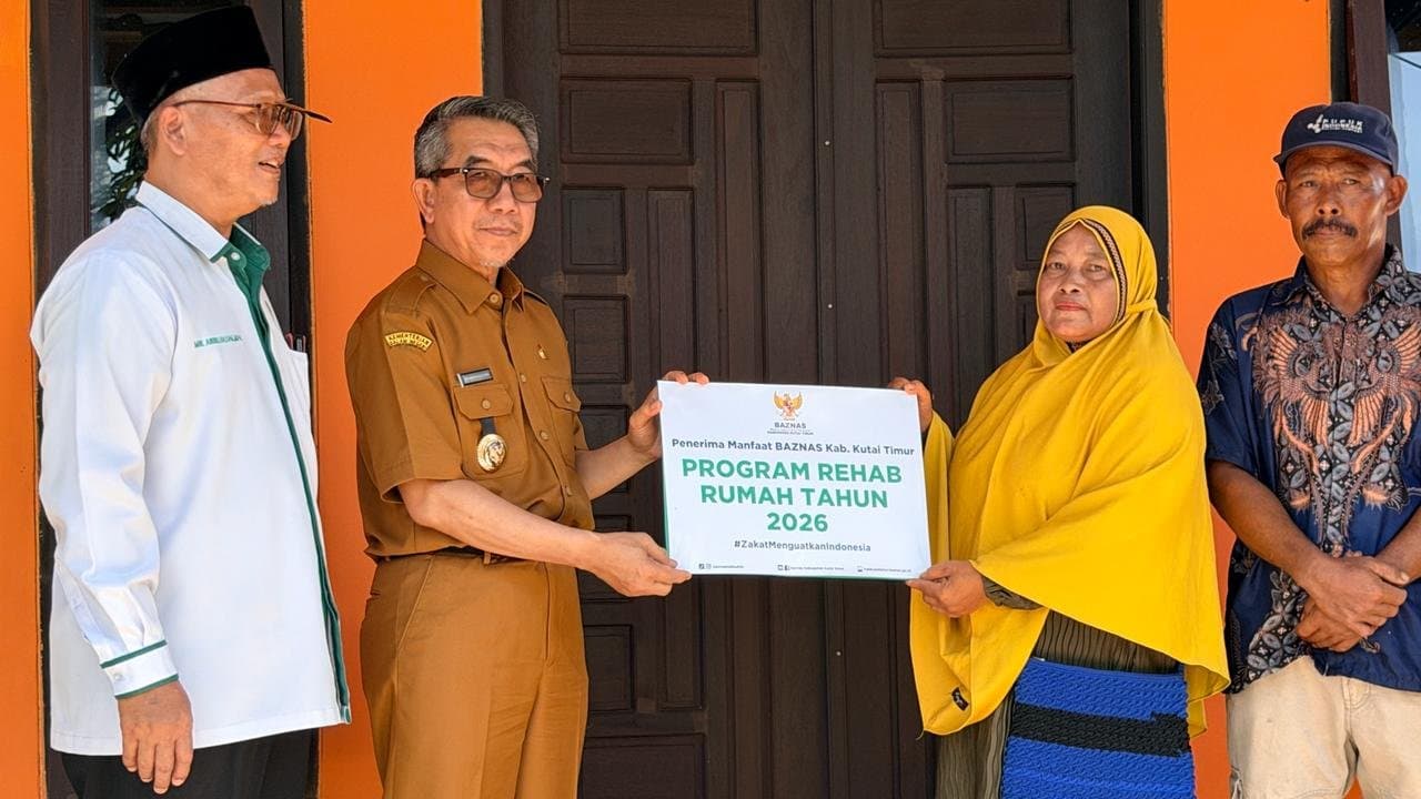 BAZNAS Kutim Dorong Zakat Lebih Produktif Lewat Bedah Rumah dan Beasiswa