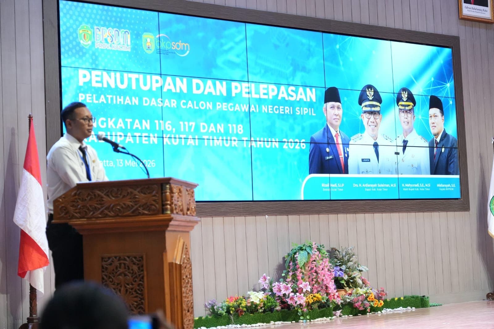 Penutupan Latsar CPNS Kutim Diwarnai Pesan Haru dan Canda Peserta