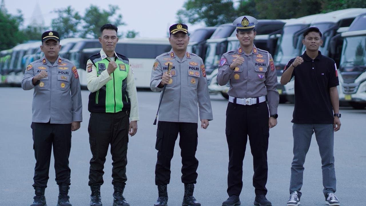Kejar Target Zero Accident, Polres Kutim Sisir Kelayakan Bus Karyawan
