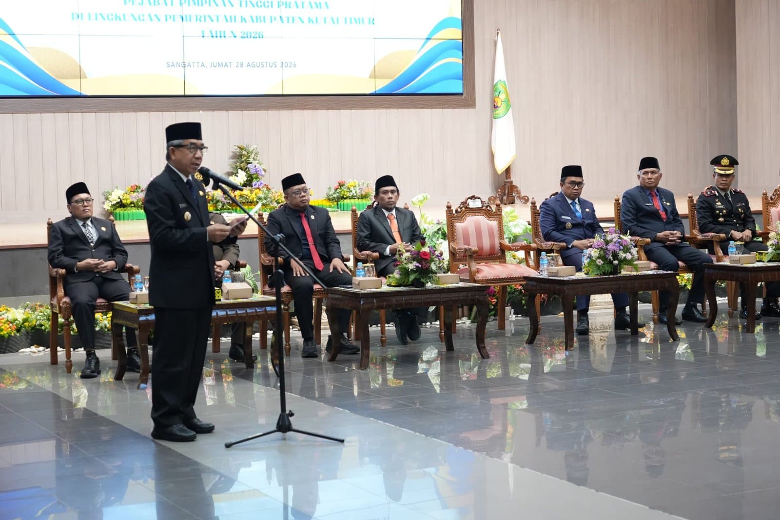 Berbasis Manajemen Talenta ASN, Bupati Kutim Lantik 5 Pejabat PTP Baru 