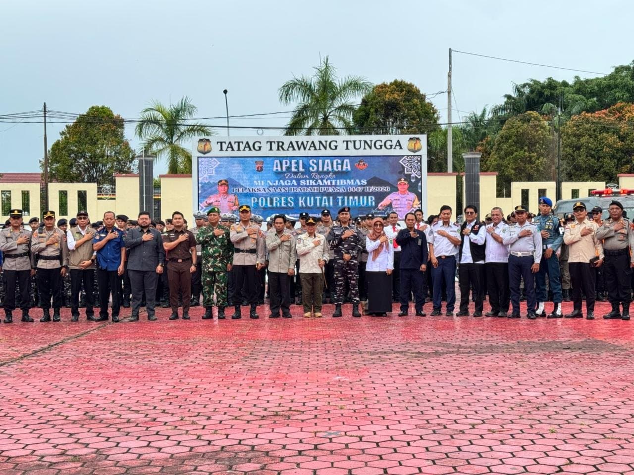 Apel Siaga Kamtibmas Polres Kutim, Maksimalkan Kesiapsiagaan Personel