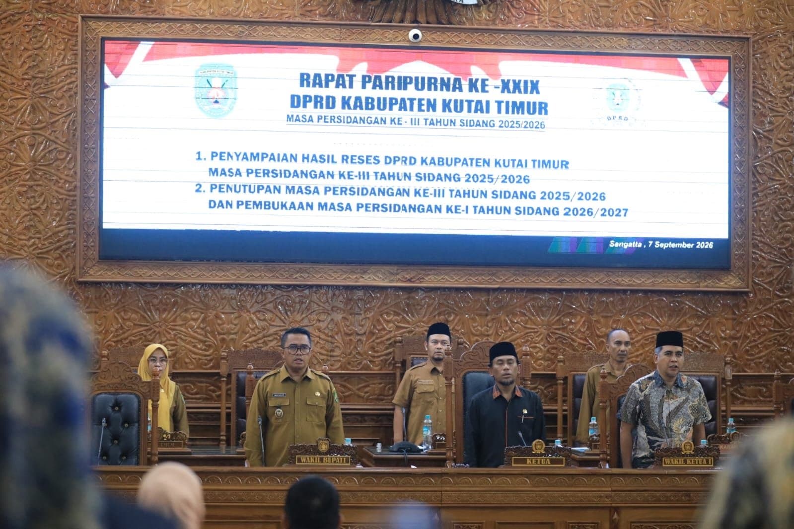 Paripurna ke-XXIX DPRD Kutim, Bahas Hasil Reses