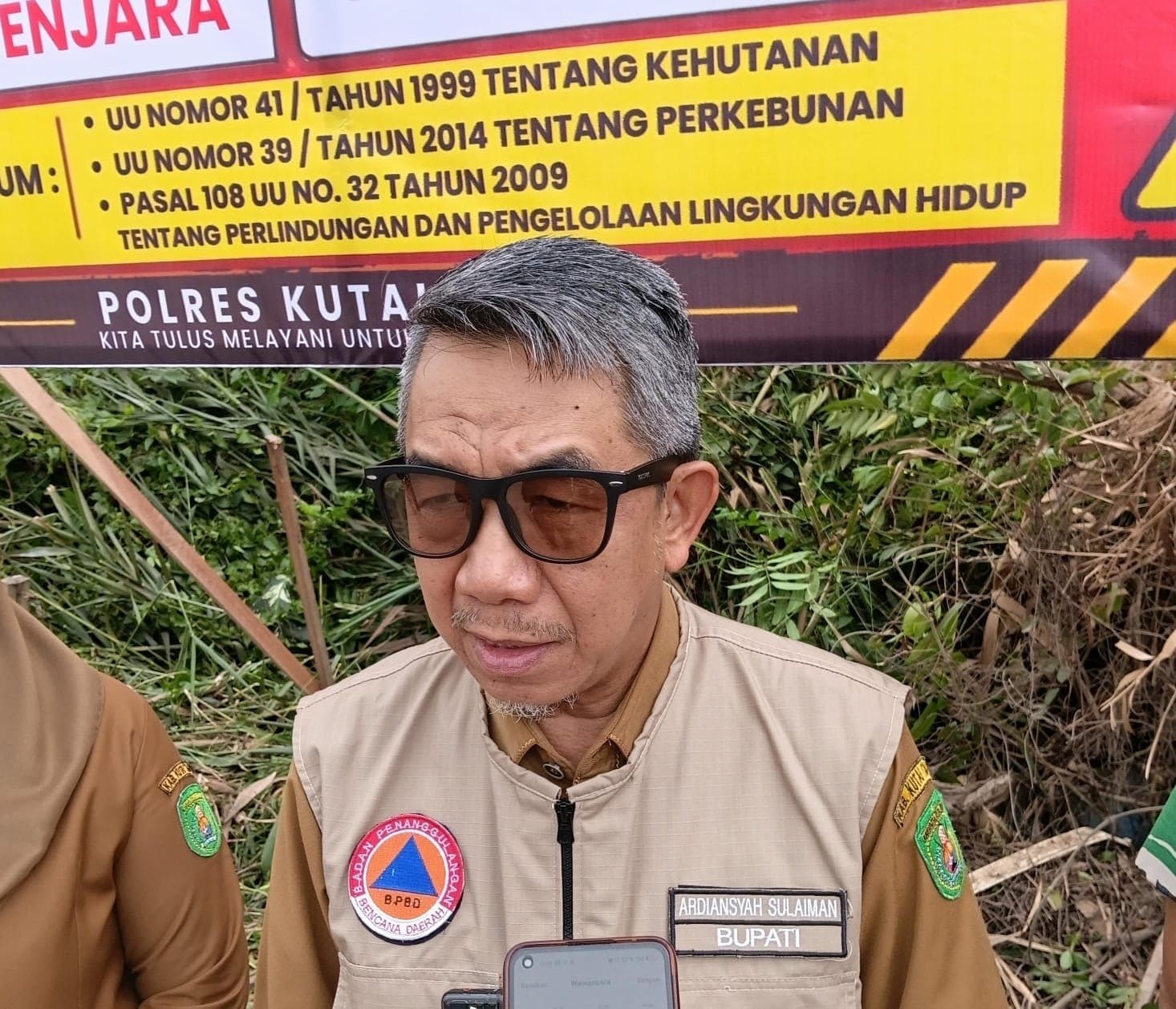 Bupati Kutim Imbau Warga, Jangan Bakar Lahan Sekecil Apapun 