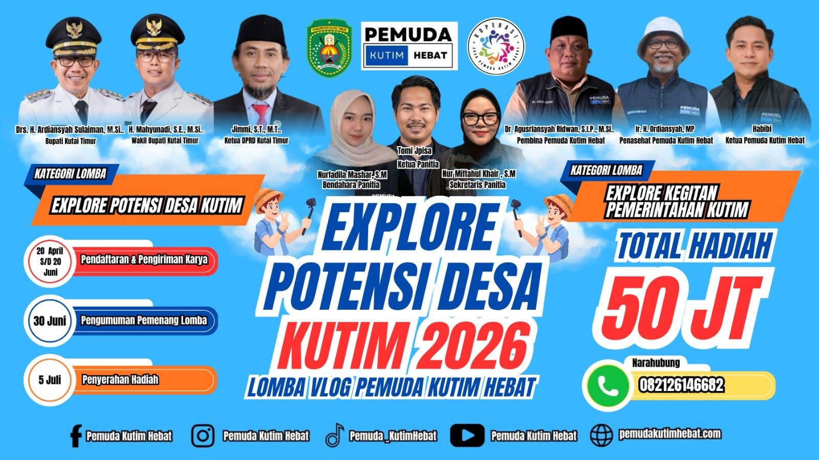 Vlog Desa Kutim 2026, Bupati Ajak Pemuda Menarasikan Potensi Kampung