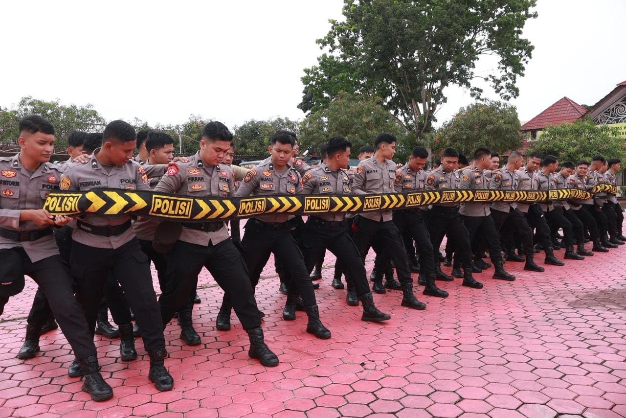 Polres Kutim Asah Kesiapsiagaan Dalmas