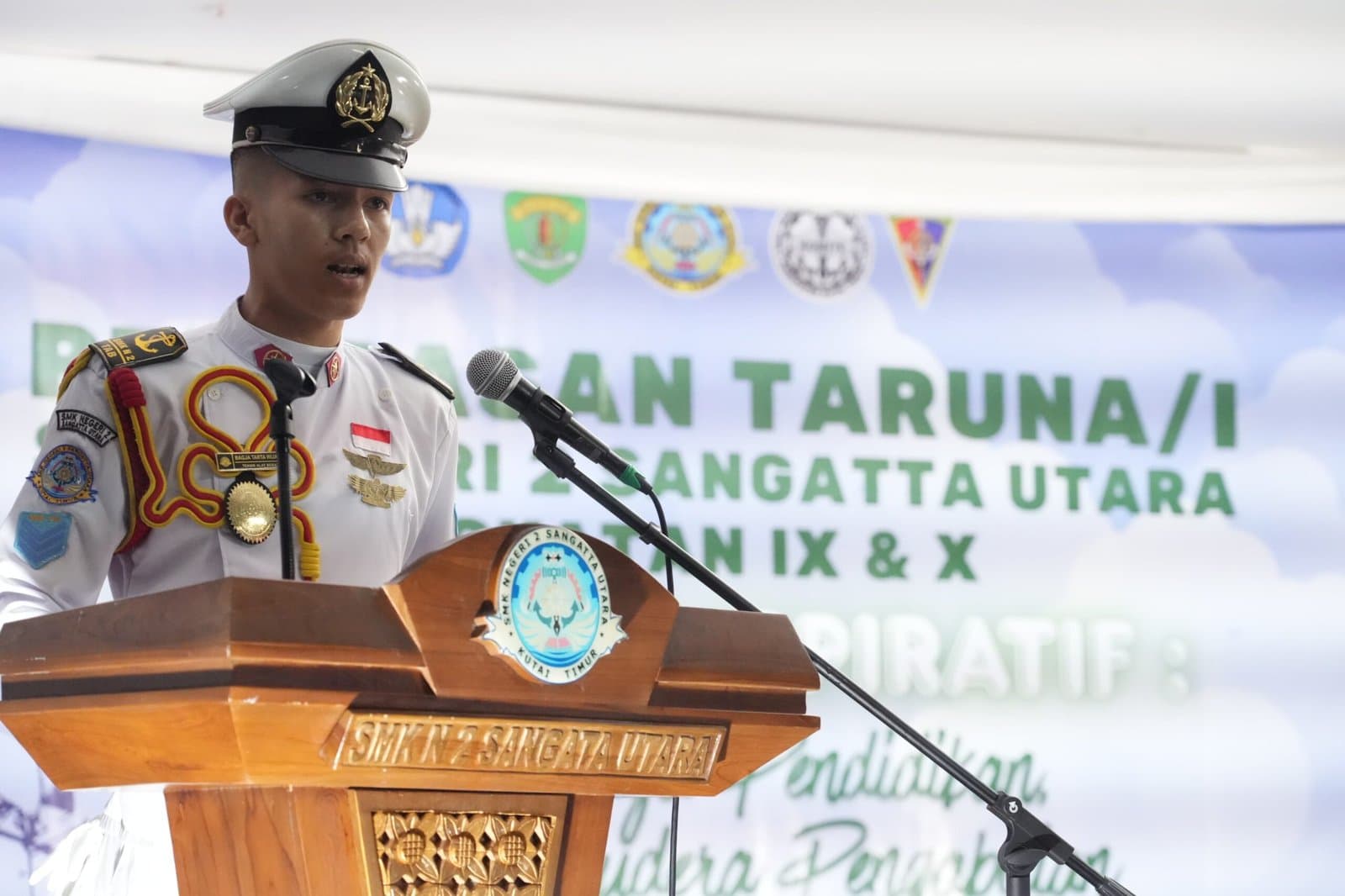 Pesan Haru Perwakilan Siswa di Pelepasan Taruna SMKN 2 Sangatta Utara
