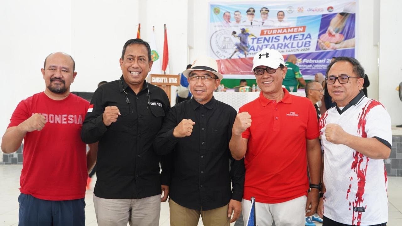 Turnamen Tenis Meja Antarklub Kutim Diramaikan 137 Peserta