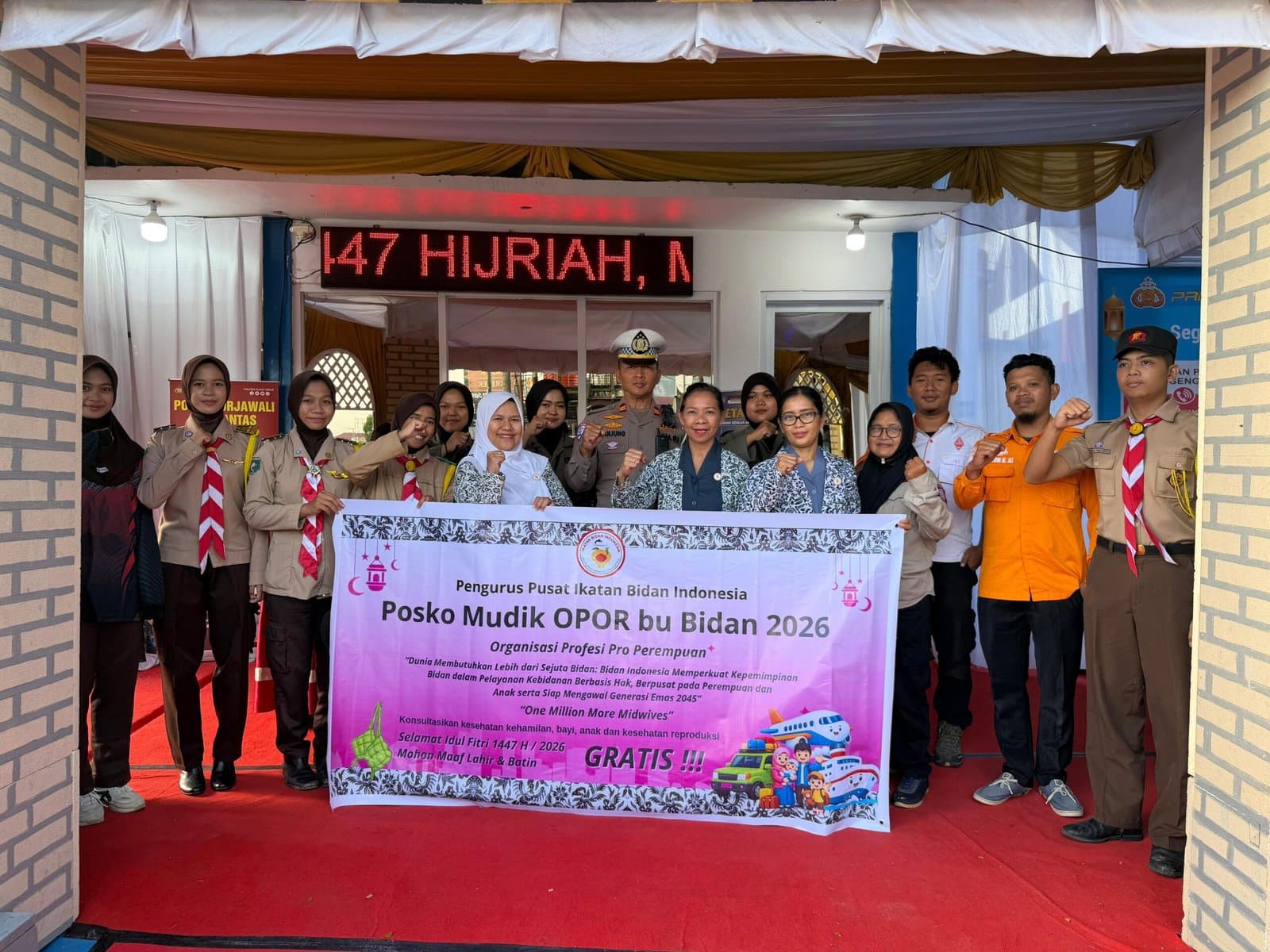 Bidan Kutim Siaga di Jalur Mudik Kutim