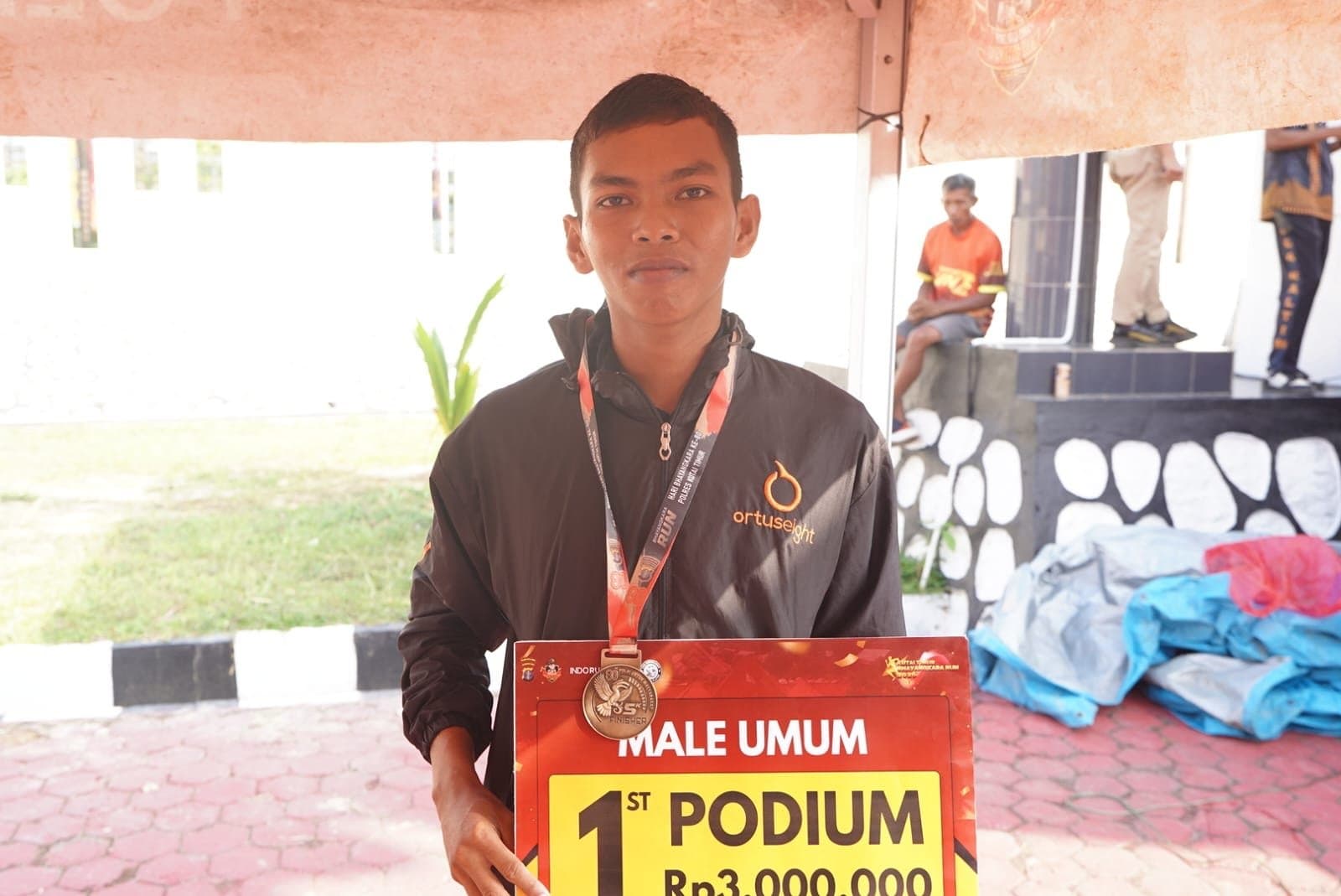 Ibnu Sidiq, Prajurit TNI Jadi Manusia Tercepat di Bhayangkara Run Kutim