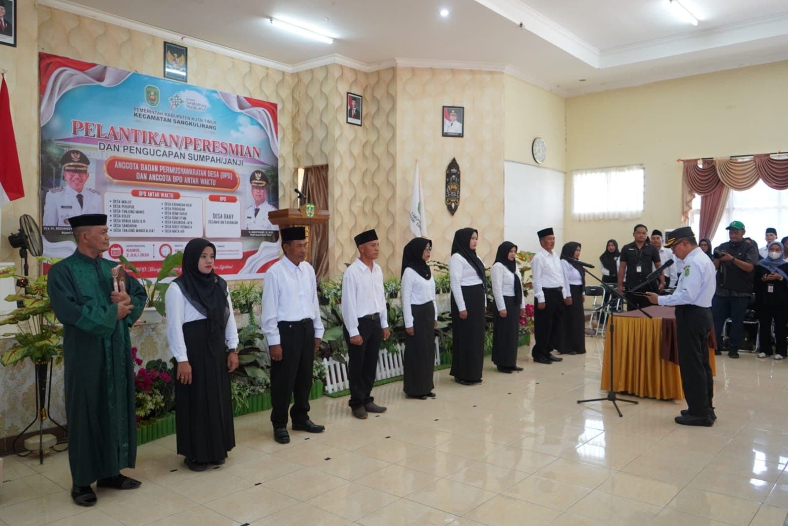 Penguatan Desa Berlanjut, BPD Tiga Kecamatan Pesisir Dikukuhkan