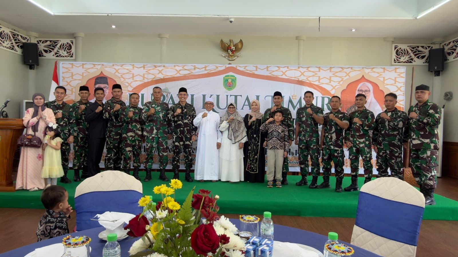 Silaturahmi Idulfitri, Danbrigif Mangkaliat dan Bupati Kutim Mengobrol Stabilitas